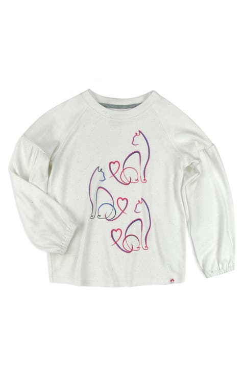 Kids' Julie Long Sleeve Graphic T-Shirt (Toddler, Little Kid & Big Kid)