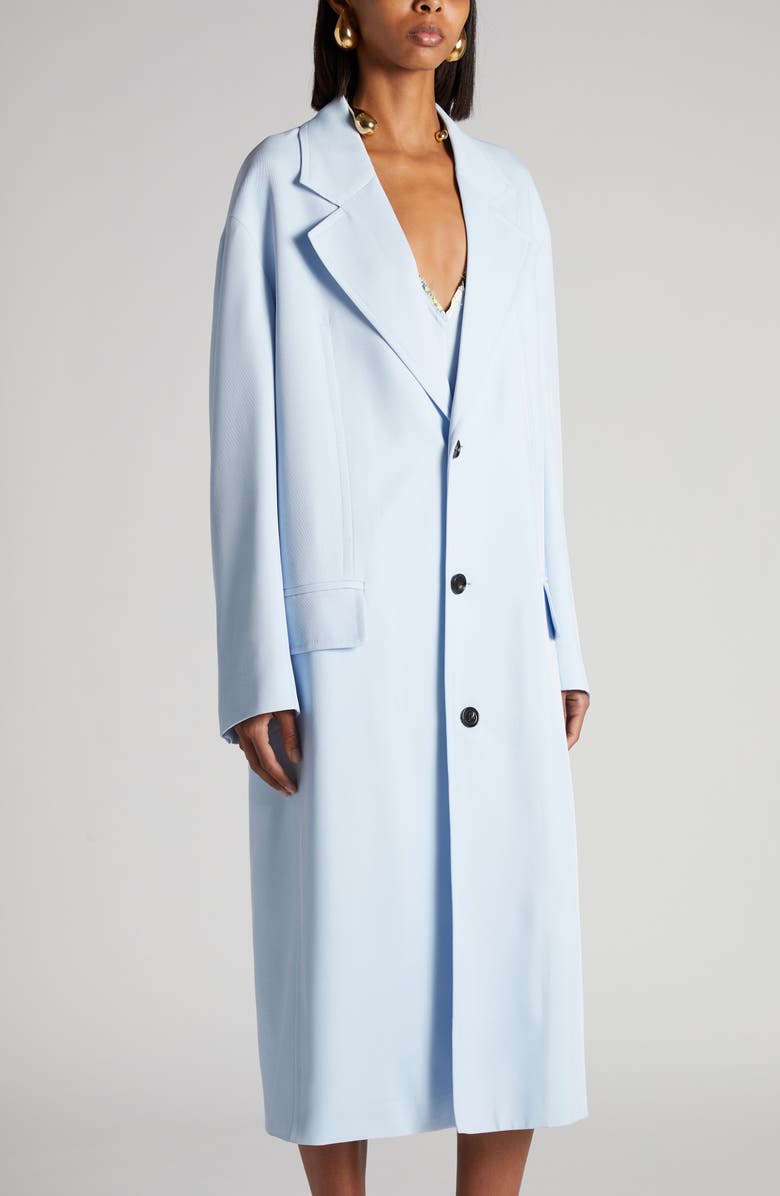 Bottega Veneta Twill Coat, Alternate, color, 4350 Sky Blue