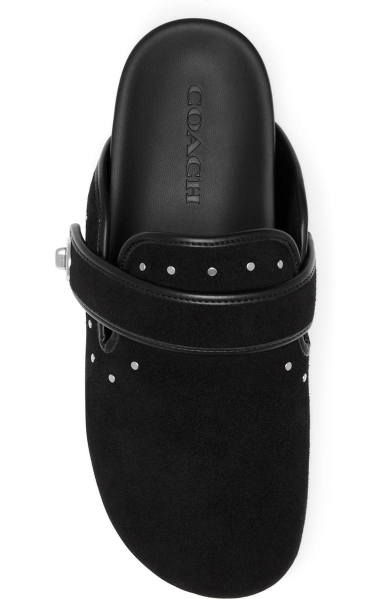 COACH Blake Studded Suede Clog, Alternate, color,