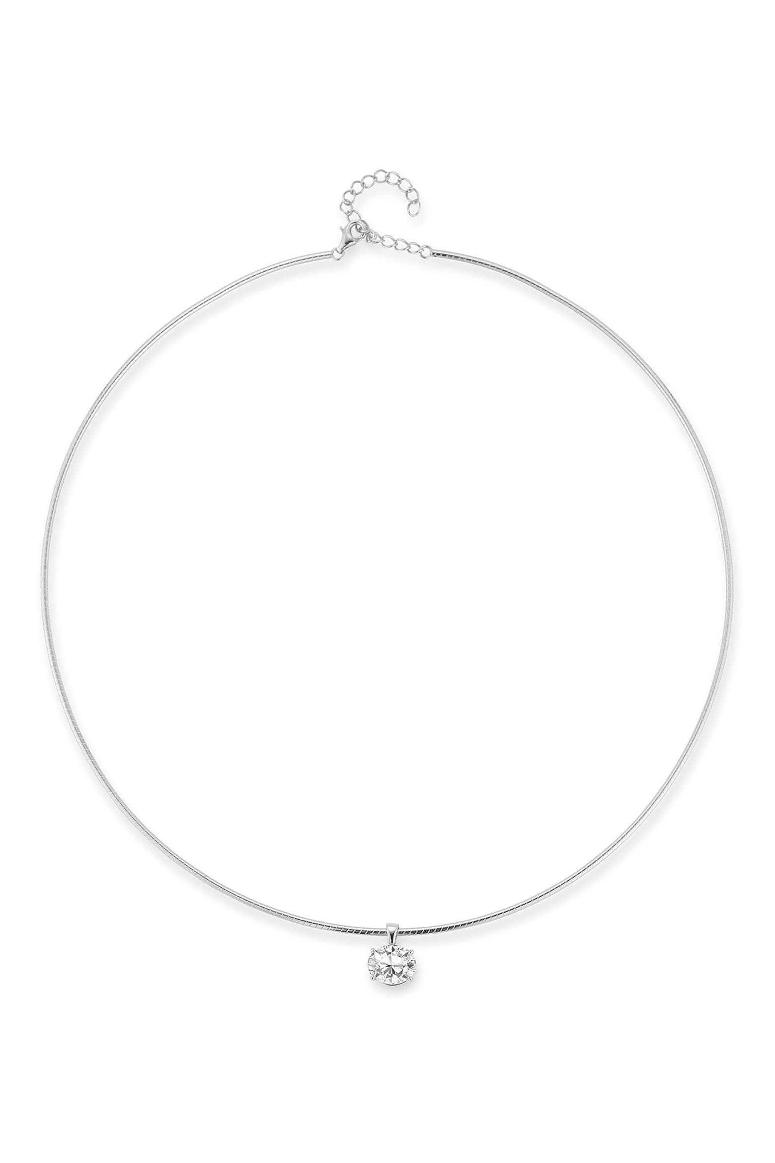 Wire Color Code Pu GLAZE JEWELRY Lab-Created Moissanite Pendant Wire Necklace (Women ...