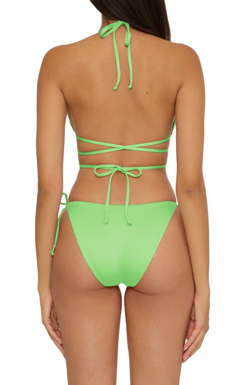 BECCA BECCA COLOR CODE WRAPAROUND TRIANGLE BIKINI TOP 
