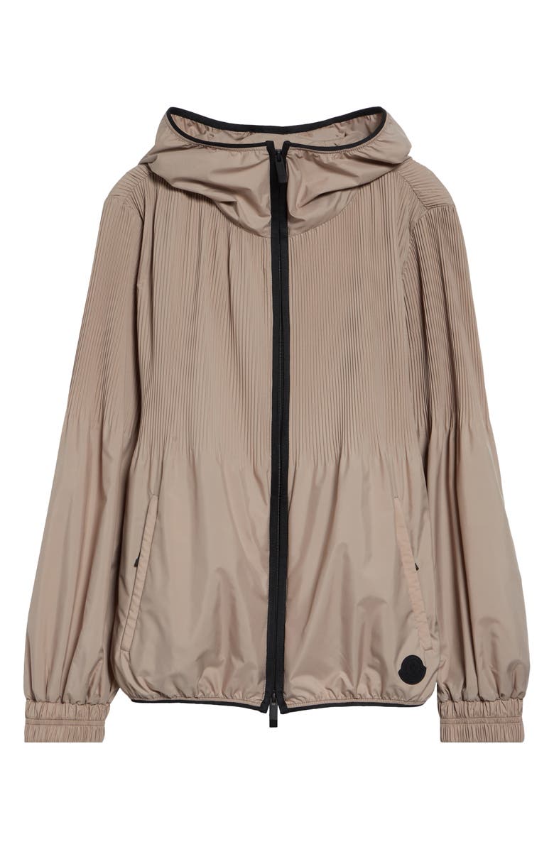 Moncler Anemone Hooded Jacket, Alternate, color, Neutral