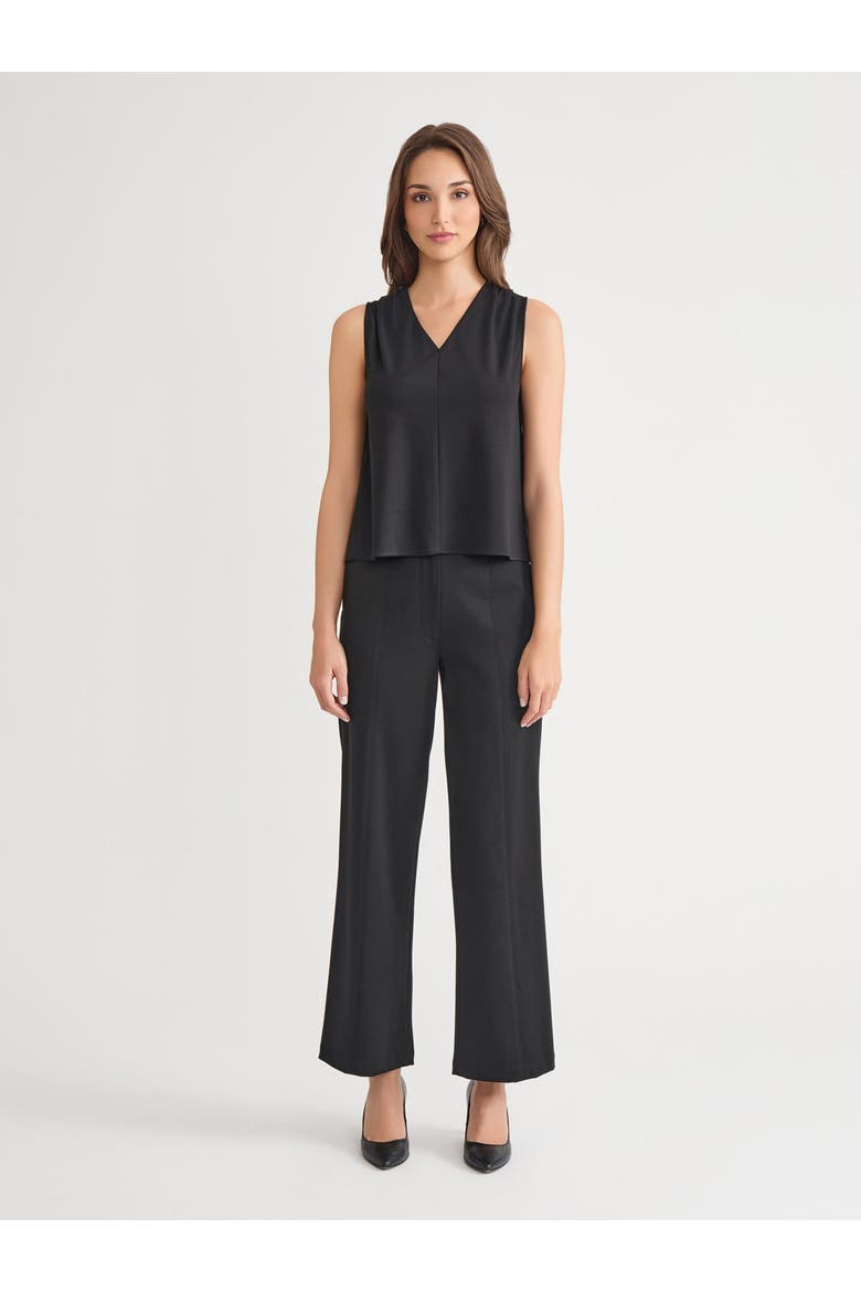 V Neck Pima Cotton Tank, Alternate, color, Black