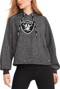 DKNY SPORT Women's DKNY Sport Black Las Vegas Raiders Debbie Dolman Raglan Pullover Hoodie