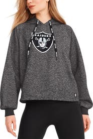 DKNY SPORT Women's DKNY Sport Black Las Vegas Raiders Debbie Dolman Raglan Pullover Hoodie