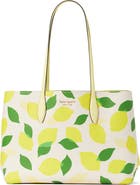 Kate Spade New York all day lemon toss print tote