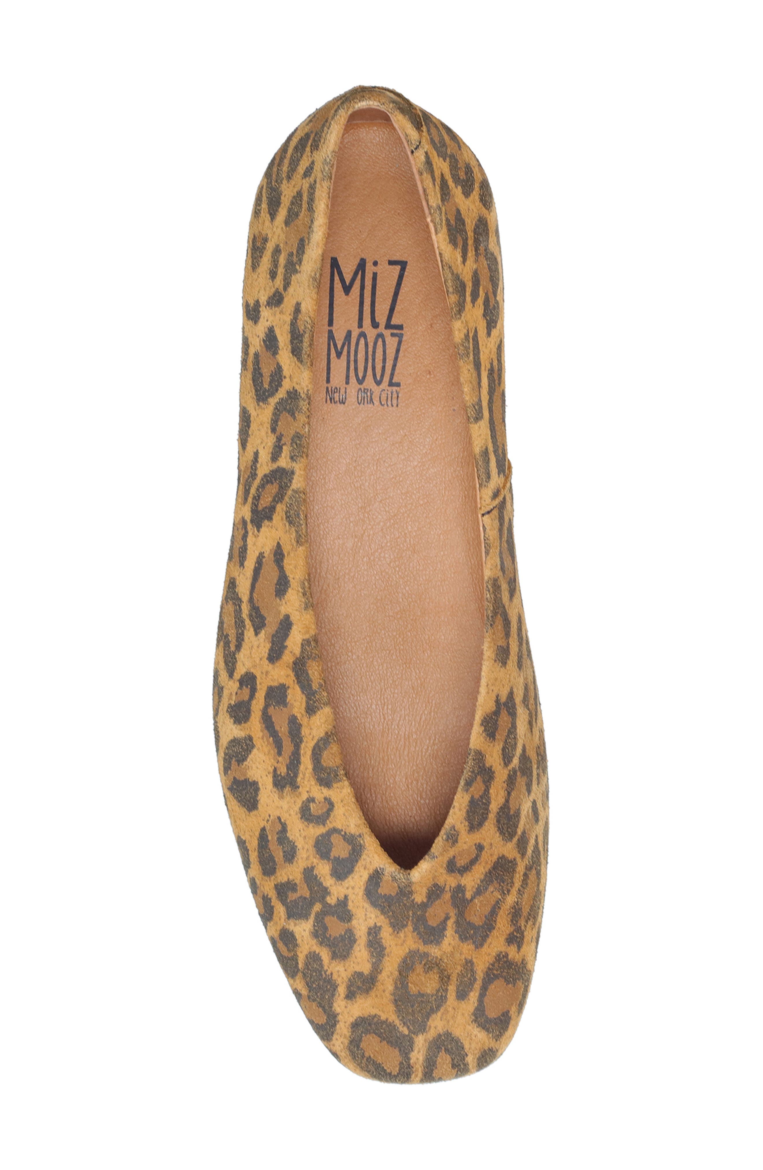 Miz Mooz Zaire Flat, Alternate, color, Leopard
