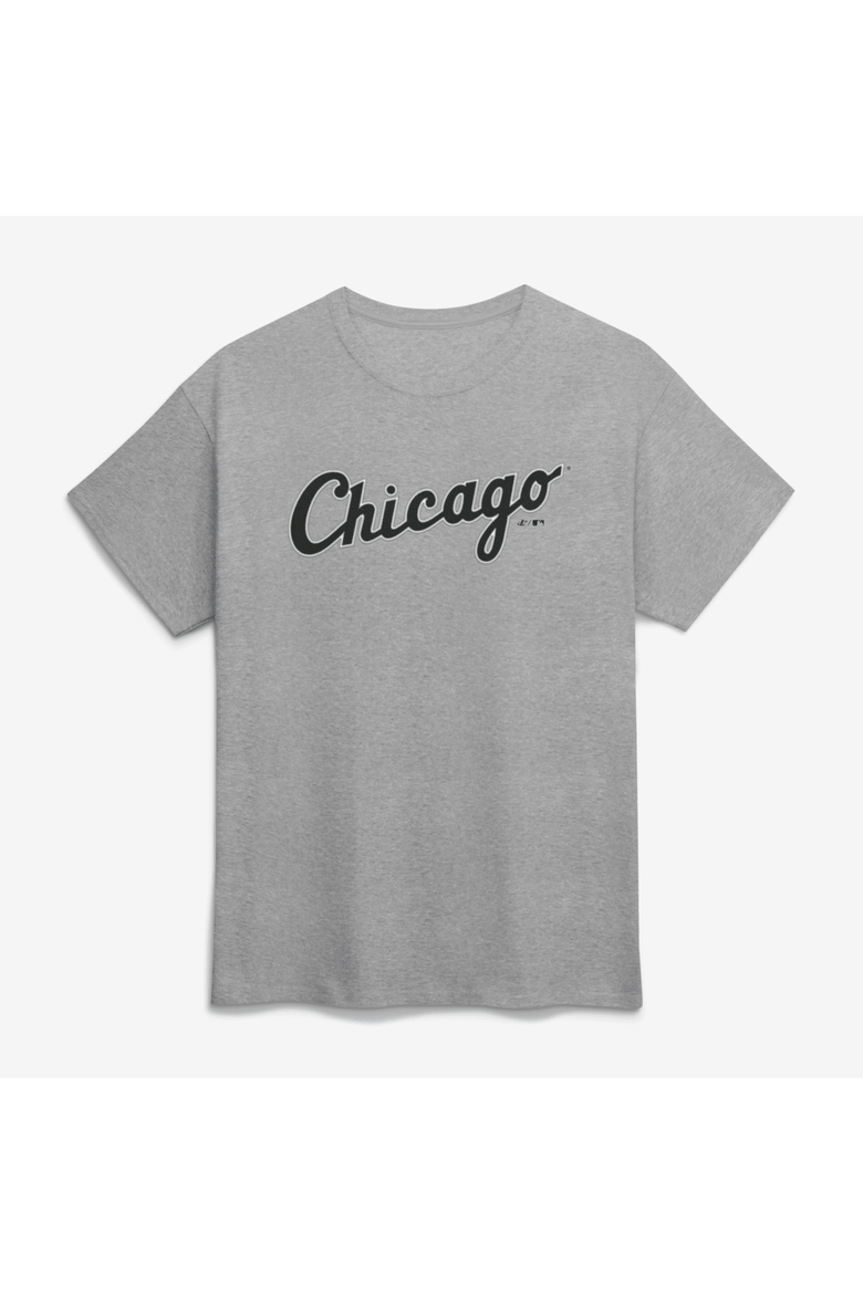 Men's Logo Athletic Heather Gray Chicago White Sox Wordmark T-Shirt, Main, color, Heather Gray