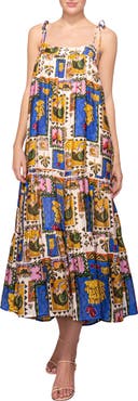 MELLODAY Trapeze Maxi Sundress