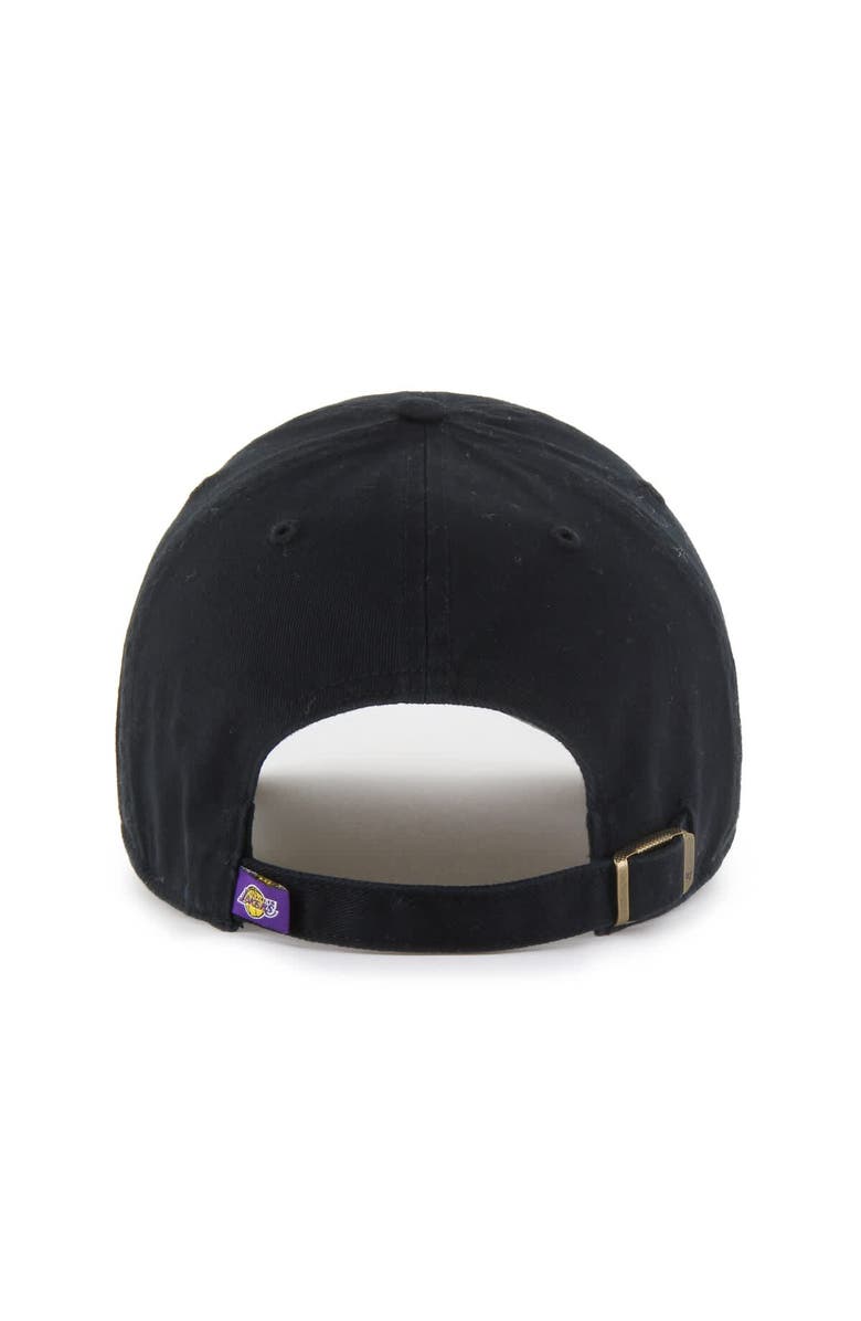 '47 Men's '47 Los Angeles Lakers Black on Black Clean Up Adjustable Hat, Alternate, color, Black