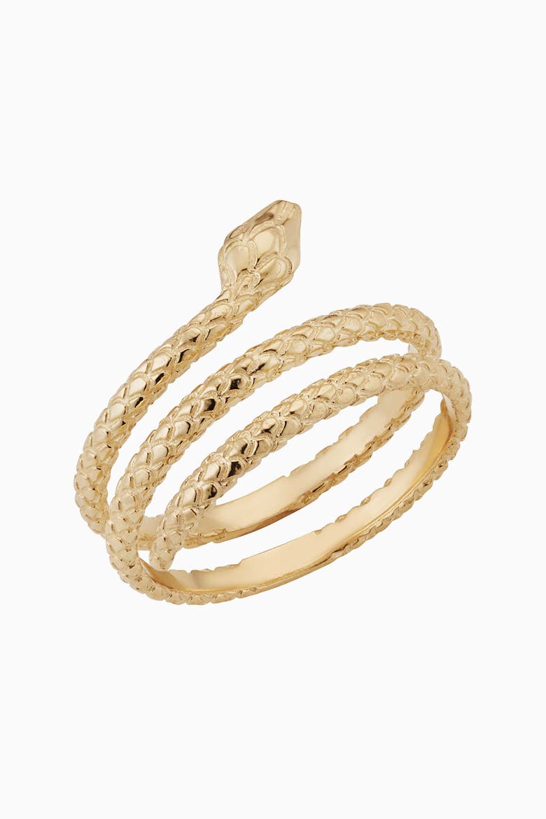 14K Gold Snake Charmer Ring, Main, color, Yellow Gold