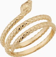 Oradina 14K Gold Snake Charmer Ring