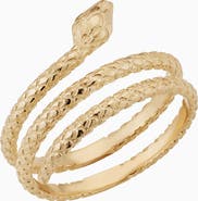 Oradina 14K Gold Snake Charmer Ring