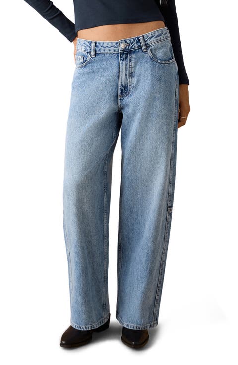 Mid Rise Balloon Jeans