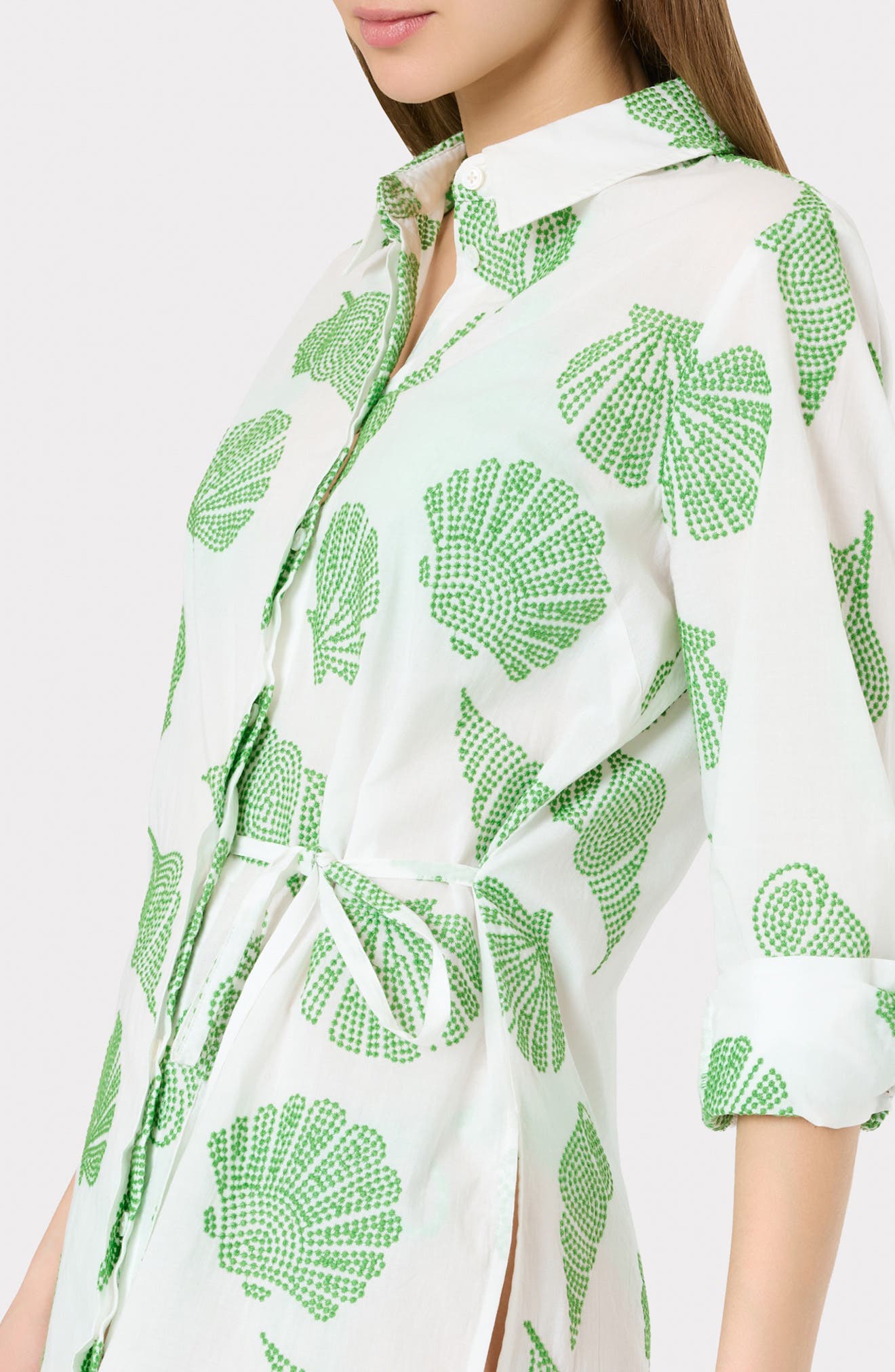Cleo Embroidered Cover-Up Minidress - image 2