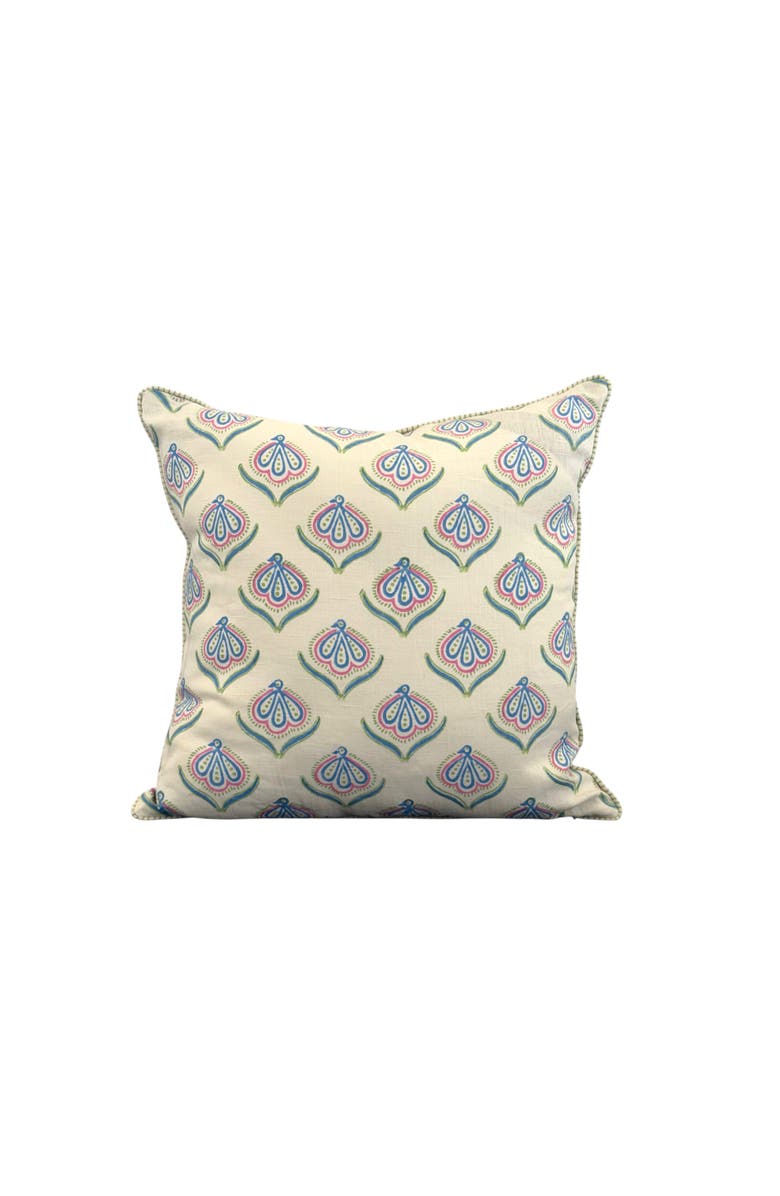 The Peacock Palette Morni Linen Pillow Cover, Main, color, Linen - 20" X 20"