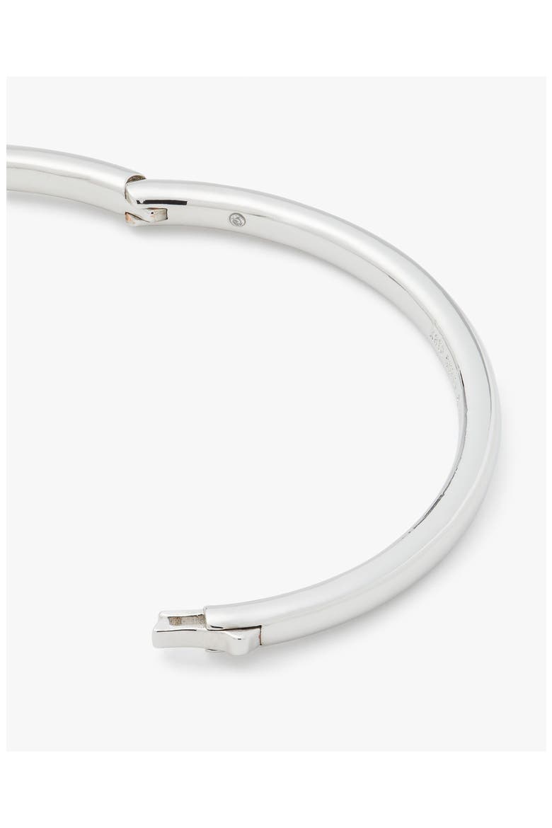 little luxuries hinge bangle bracelet, Alternate, color, CLEAR/SILVER