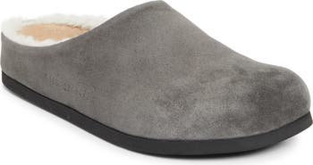 Common Projects Suede & Genuine Shearling Clog (Women