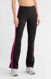 Side Stripe High Waist Flare Leggings