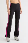 DKNY Side Stripe High Waist Flare Leggings