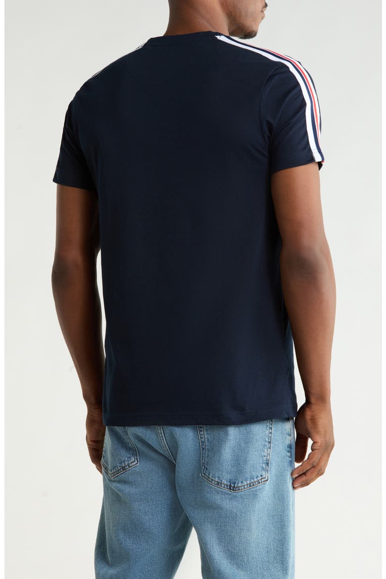 Contrast Tape Knit T-Shirt, Alternate, color, NAVY