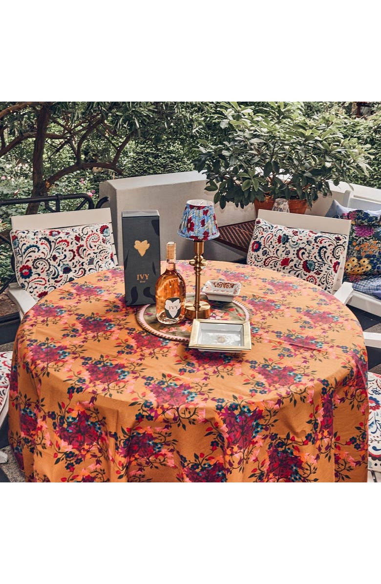Sophie Williamson Design Tablecloth, Alternate, color, Orange