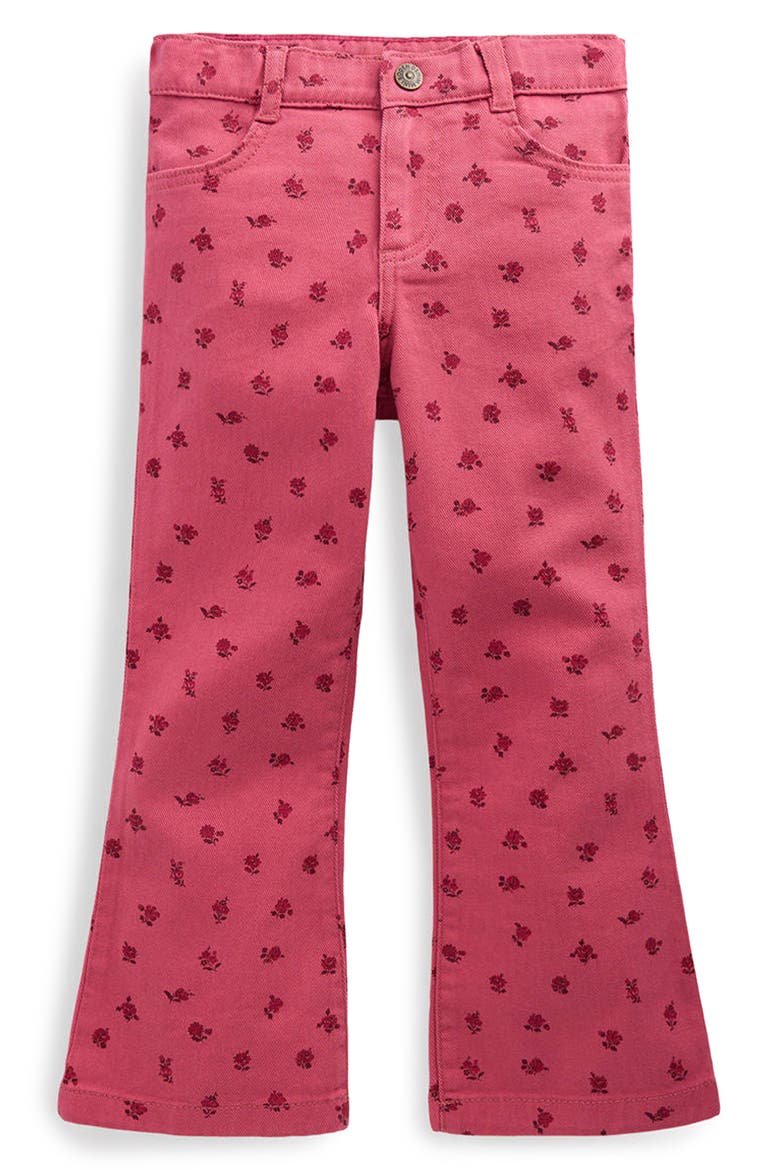 Kids' Floral Kick Flare Jeans, Main, color, WINTER BLUSH VINTAGE ROSES