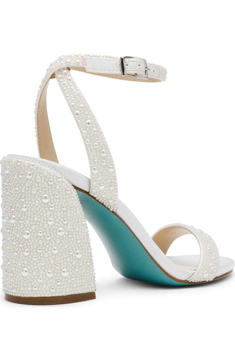 Betsey Johnson Jet Ankle Strap Sandal, Alternate, color, Pearl