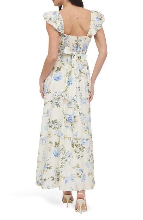 BLU PEPPER BLU PEPPER FLORAL RUFFLE MAXI SUNDRESS 