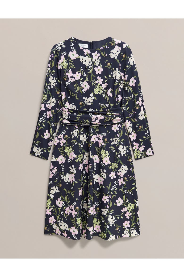 Sabine Long Sleeve Floral Dress, Alternate, color, Midnight Multi
