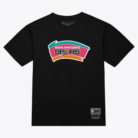 Unisex Mitchell & Ness  Black San Antonio Spurs Hardwood Classics Arch T-Shirt