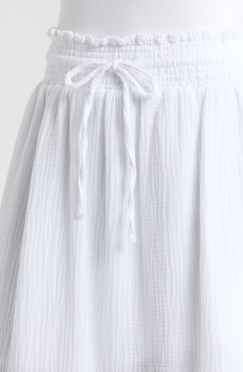 Splendid Adele Cotton Gauze Maxi Skirt, Alternate, color, White