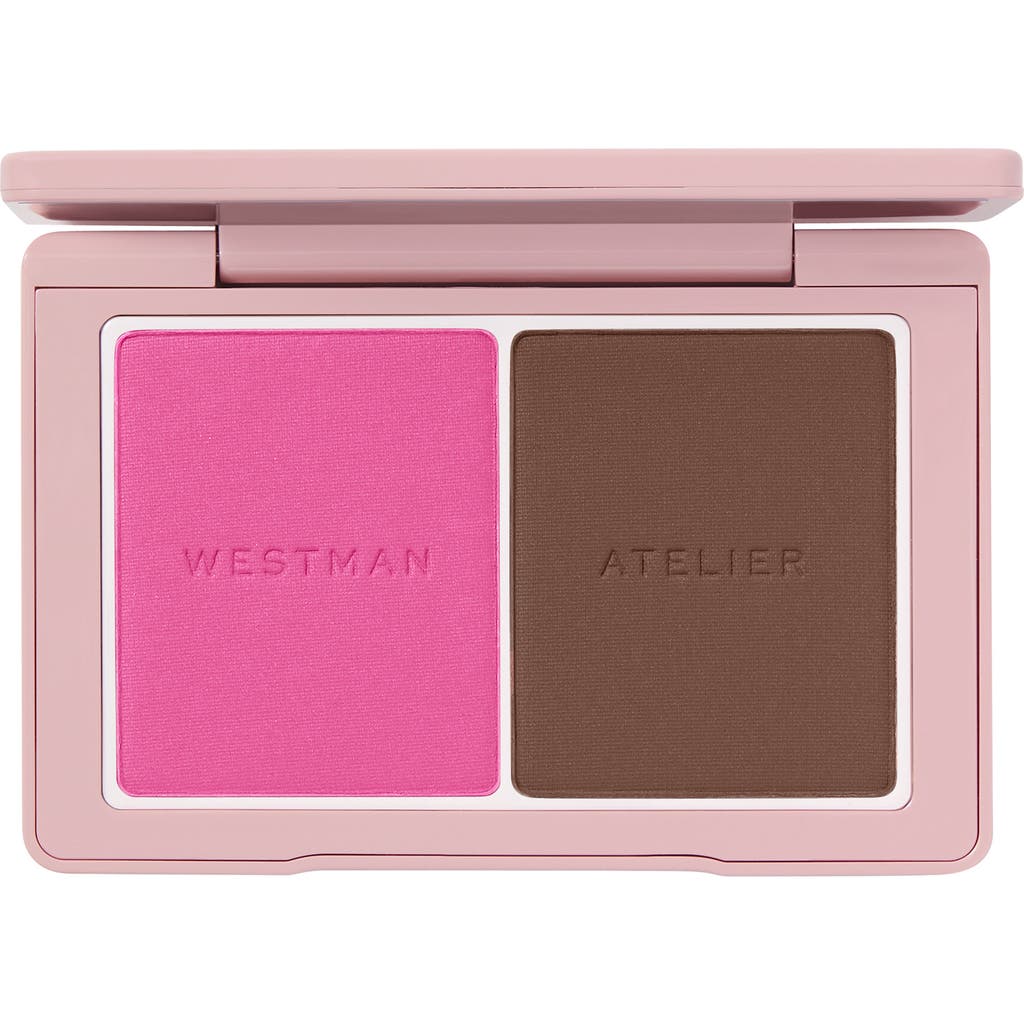Westman Atelier Baby Cheeks + Face Trace Sculpting Powder Duo Poppet & Ganache 0.17 oz / 4.8 G In Poppet/ganache