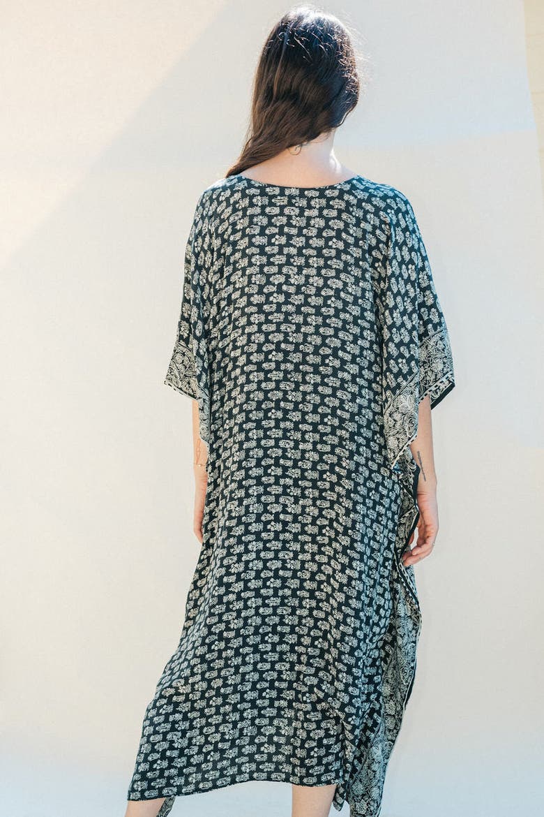 Long Caftan El Matador, Alternate, color, Black