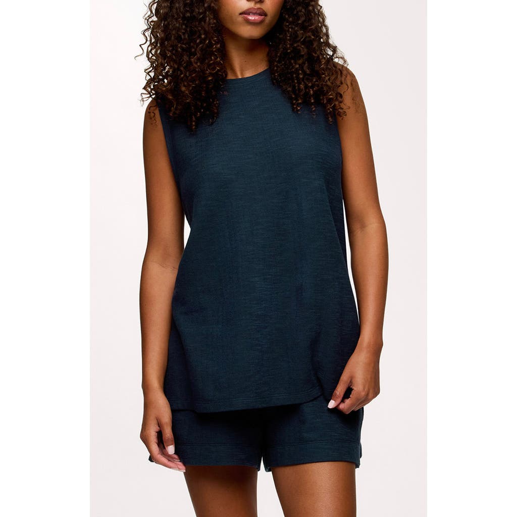 Nuuds Resort Tank & Shorts Set In Blue