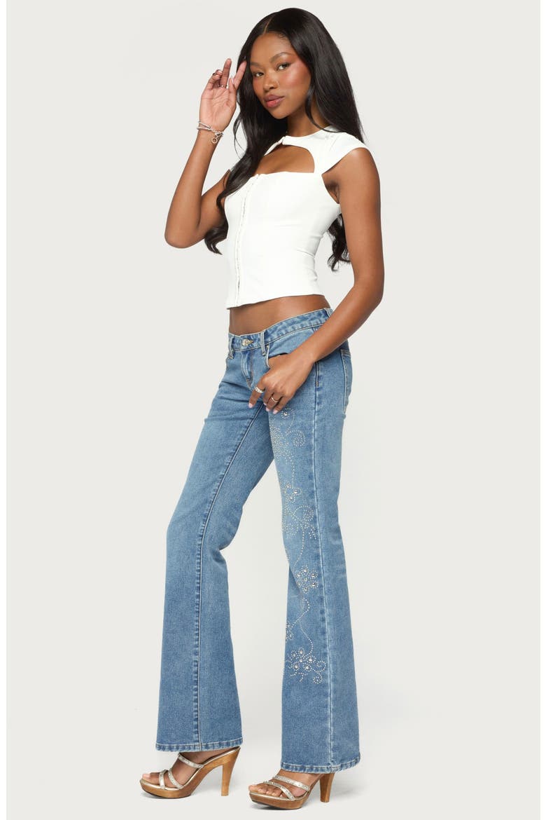 Dava Hook and Eye Cutout Corset Top, Alternate, color, WHITE
