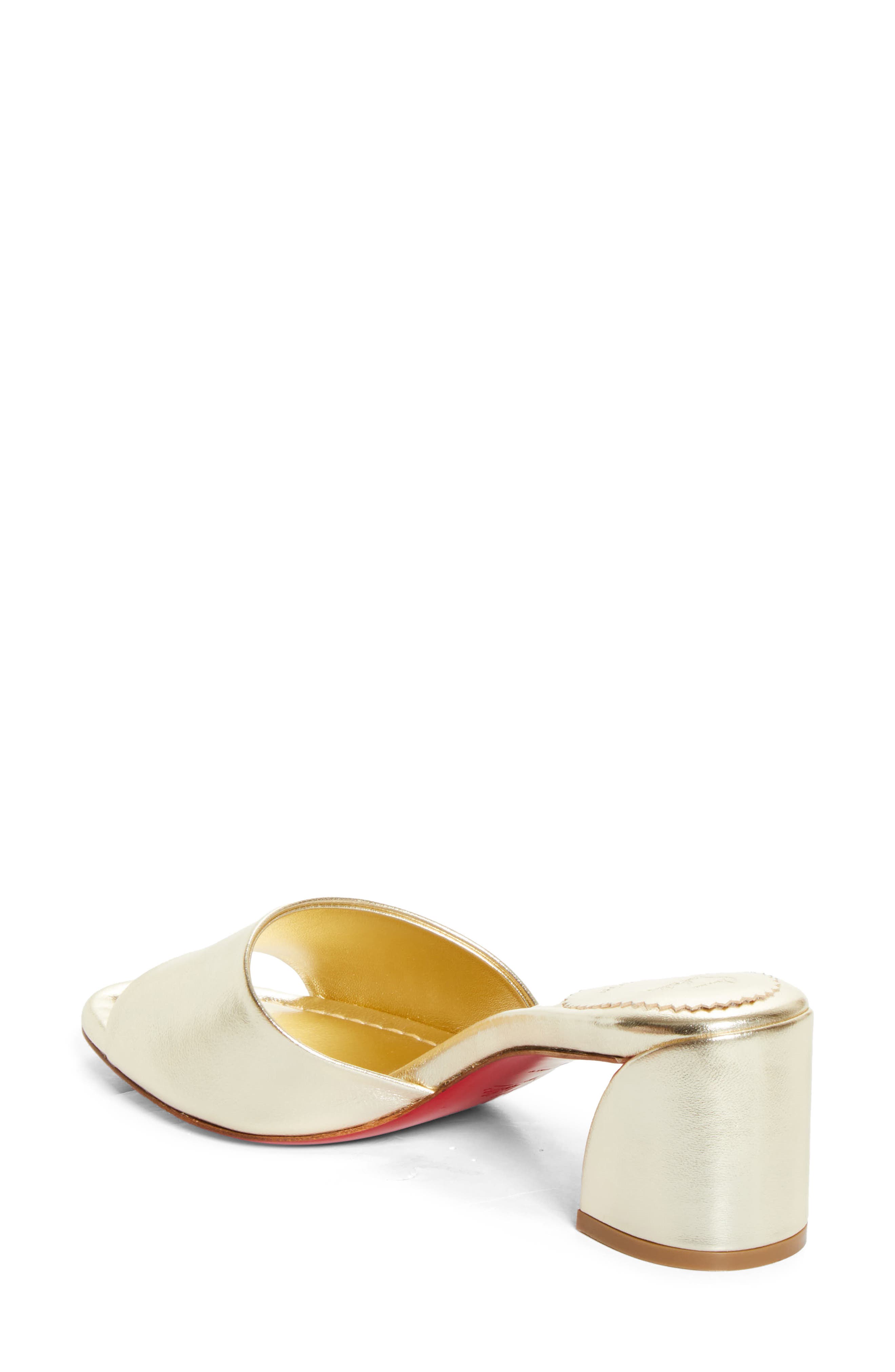 Christian Louboutin Jane Slide Sandal, Alternate, color, Platine/ Platine