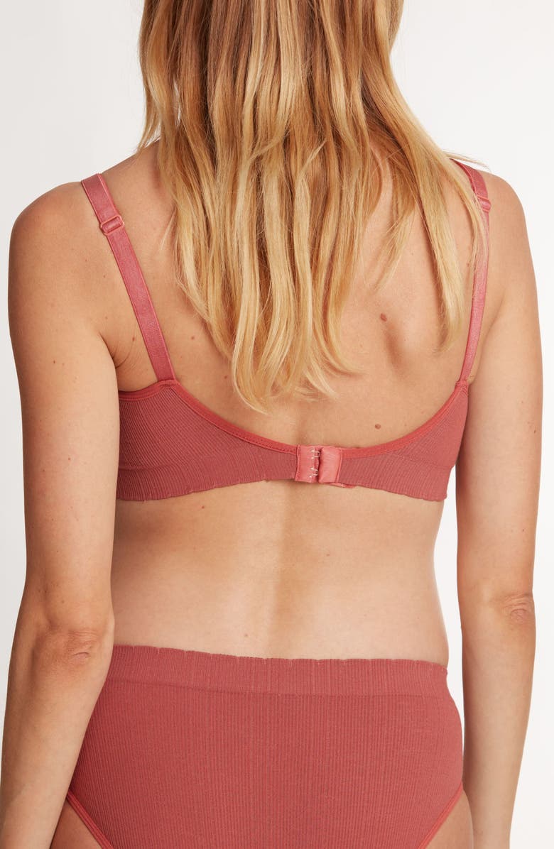 Cache Coeur Zoé Seamless maternity and nursing bra, Alternate, color, Terracotta