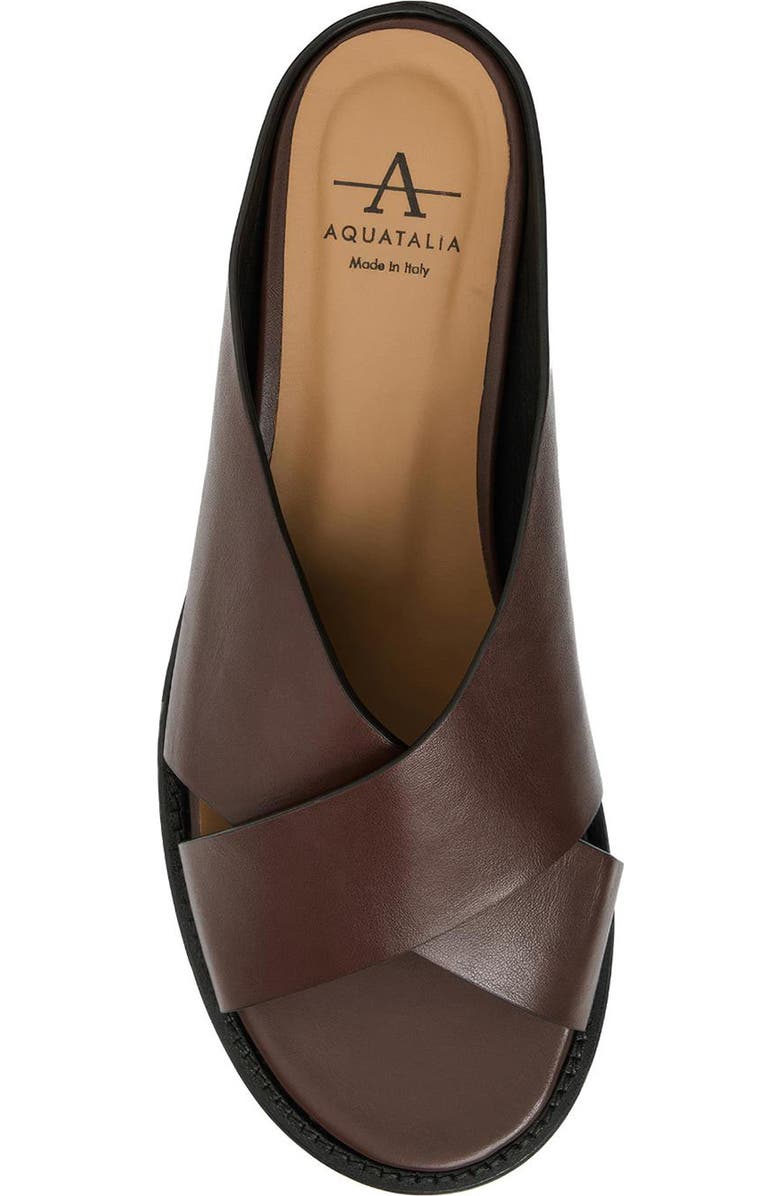 Aquatalia Potenza Waterproof Leather Slide Sandal, Alternate, color,