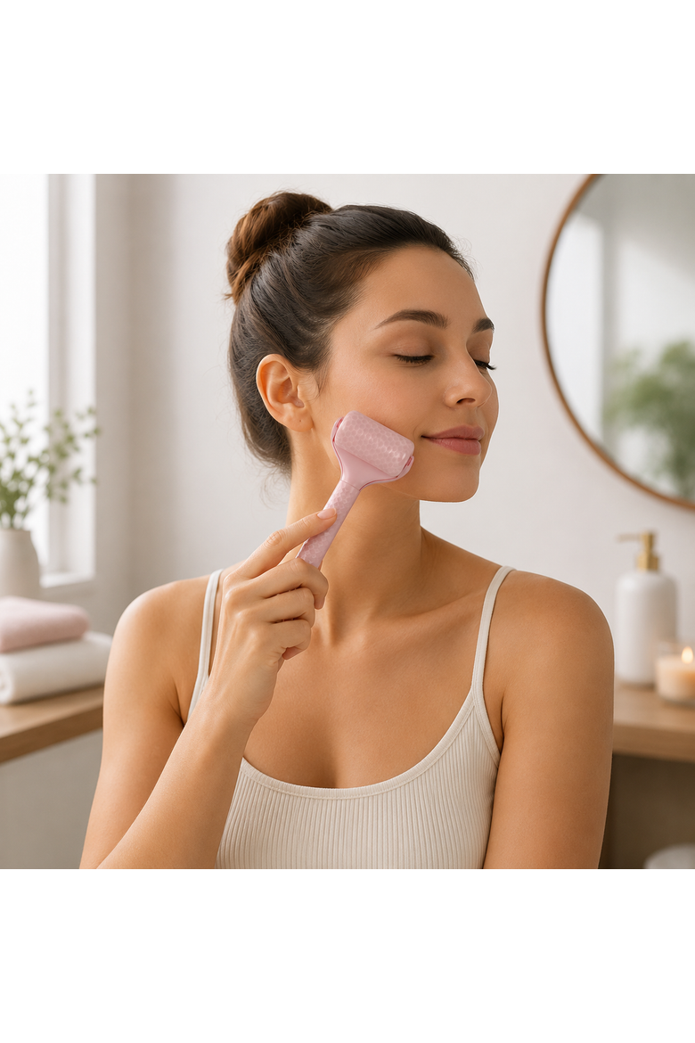 Ice Facial Roller, Alternate, color, Pink