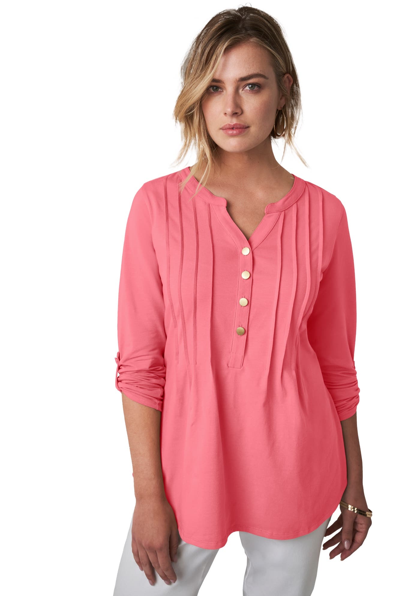 Stretch Pleated Tunic - image 4