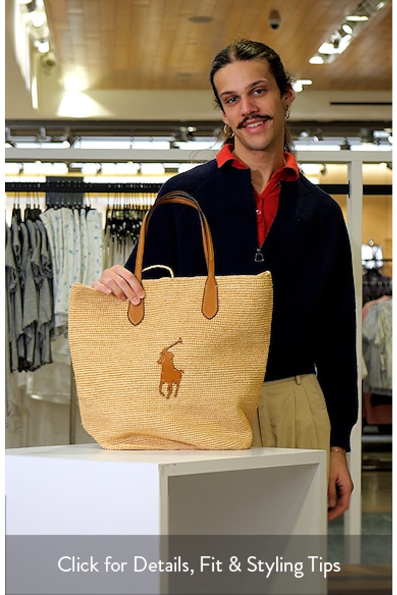 Large Raffia Tote video