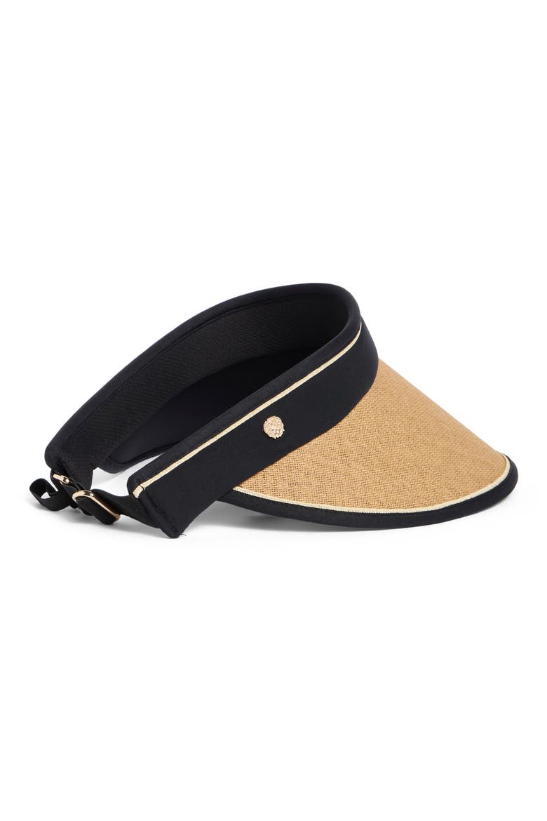 Roll-Up Straw Visor, Alternate, color, TAN