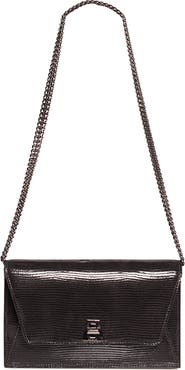 Akris Anouk Lizard Embossed Wallet on a Chain