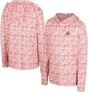 COLOSSEUM Youth Colosseum Scarlet Ohio State Buckeyes All-Over Print Hoodie