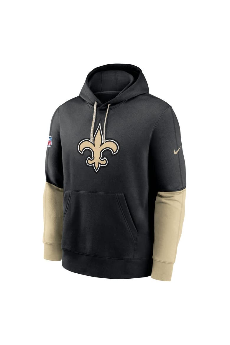 Men's Nike Black New Orleans Saints 2024 Sideline Club Pullover Hoodie, Alternate, color, Black