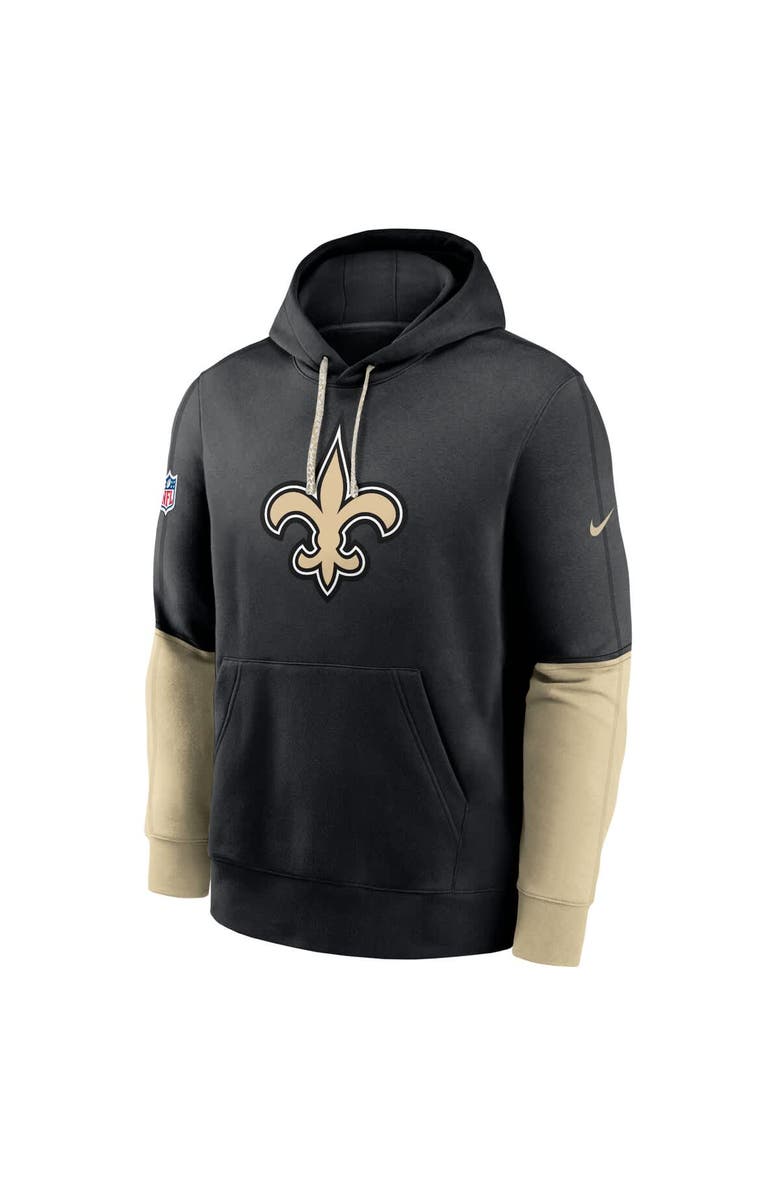 Nike Men's Nike Black New Orleans Saints 2024 Sideline Club Pullover Hoodie, Alternate, color, Black