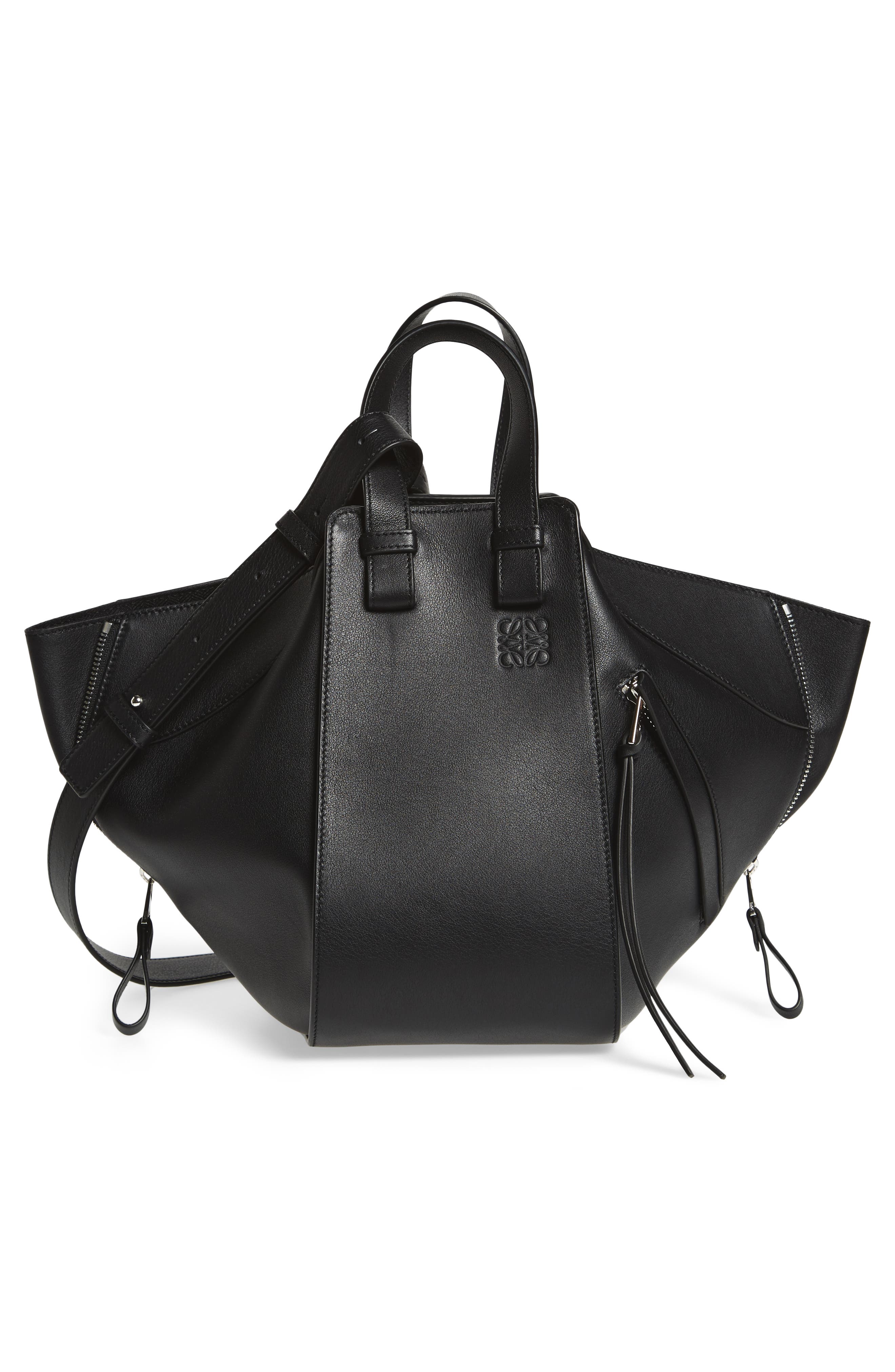 Loewe Small Hammock Leather Hobo Bag, Alternate, color, 