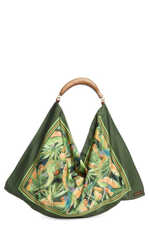 Medium Satin Scarf Bag
