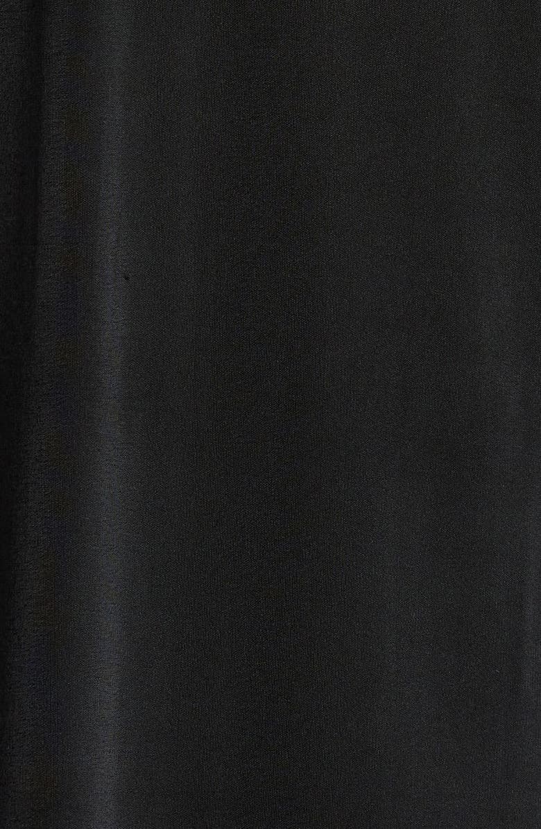 Natori Enchant Lace Trim Satin Chemise, Alternate, color, Black W/ Black Lace